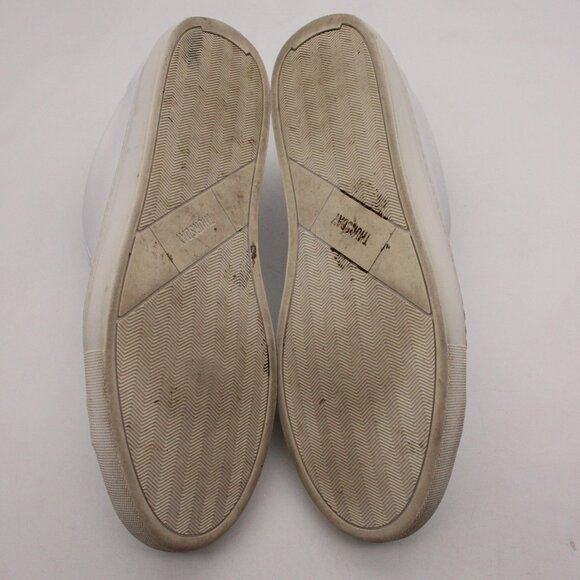 Thursday Everyday Premier Men's Size 11 White Leather Low Top Casual Sneakers - Picture 7 of 9